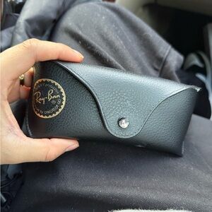 Ray-Ban Silver Aviator Sunglasses with Black Case